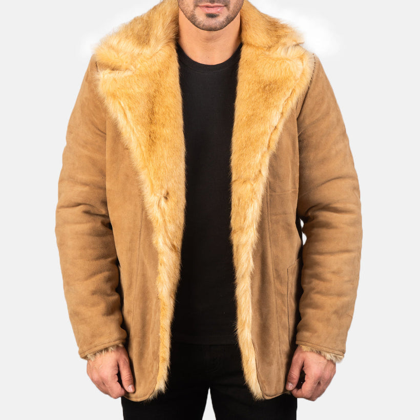 Furlong Skinnkåpe Beige Skinnkåpe for Herre