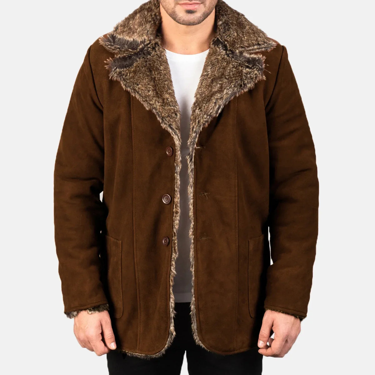 Furlong Skinnkåpe Beige Skinnkåpe for Herre – alternate product view 1