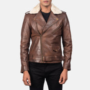 Furton Bikerjakke i Skinn for Herre – alternate product view 3