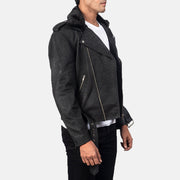 Furton Bikerjakke i Skinn for Herre – alternate product view 2