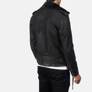 Furton Bikerjakke i Skinn for Herre – alternate product view 6