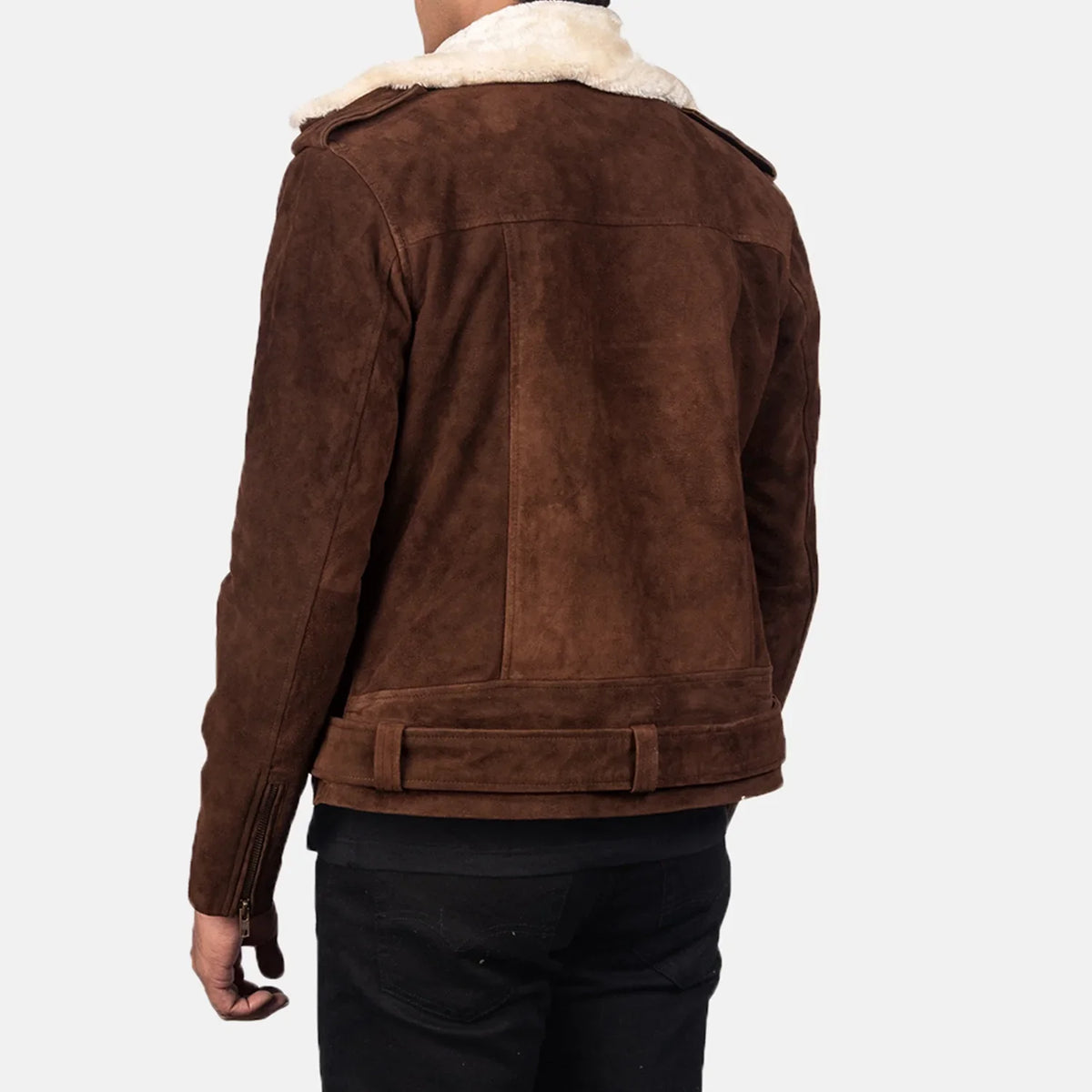 Furton Bikerjakke i Skinn for Herre – alternate product view 5
