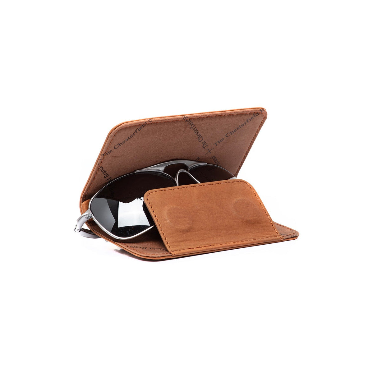 Cognac Glasses Case Maplewood for Kvinner, front view