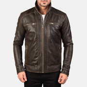 Hudson Bikerjakke i Skinn for Herre – alternate product view 4