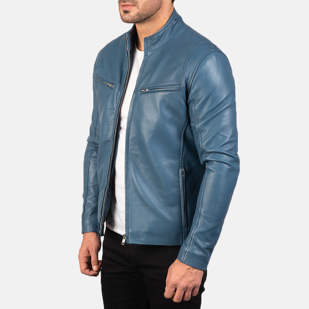 Ionic Bikerjakke i Skinn for Herre – alternate product view 2