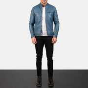 Ionic Bikerjakke i Skinn for Herre – alternate product view 3