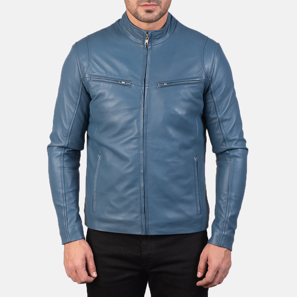 Ionic Bikerjakke i Skinn for Herre – alternate product view 4