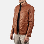 Ionic Bikerjakke i Skinn for Herre – alternate product view 2