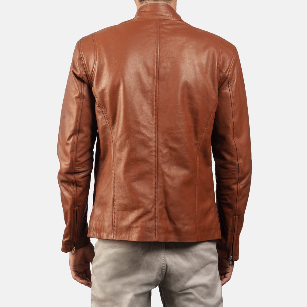 Ionic Bikerjakke i Skinn for Herre – alternate product view 4