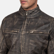 Ionic Bikerjakke i Skinn for Herre – alternate product view 5