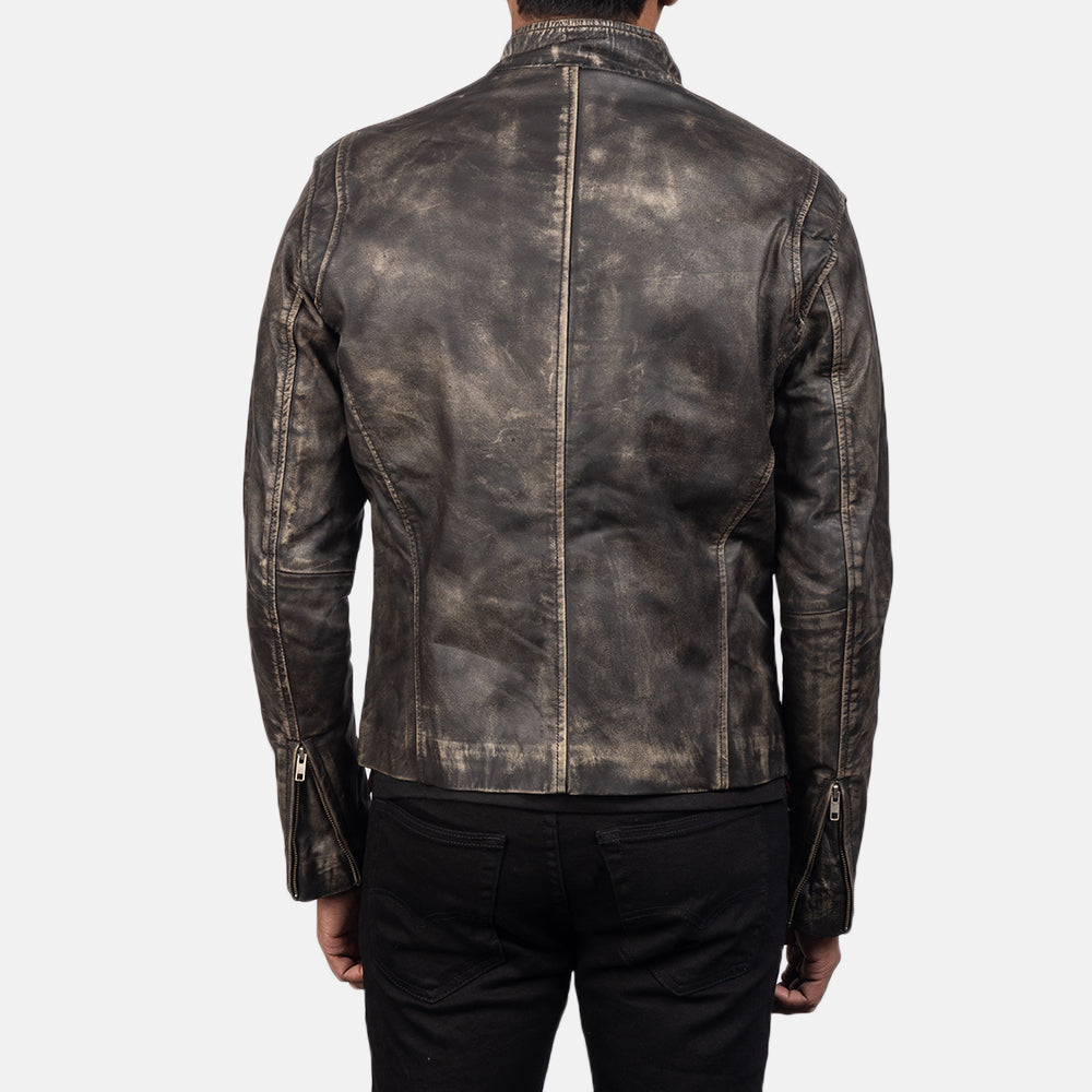 Ionic Bikerjakke i Skinn for Herre – alternate product view 6