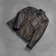Ionic Bikerjakke i Skinn for Herre – alternate product view 8