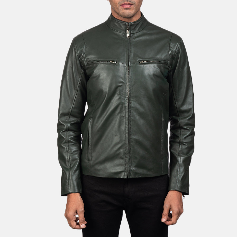 Ionic Bikerjakke i Skinn for Herre – alternate product view 3