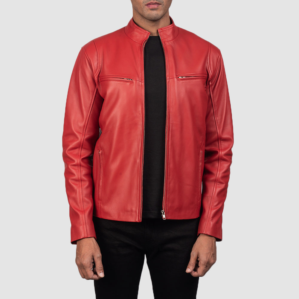 Ionic Bikerjakke i Skinn for Herre – alternate product view 1