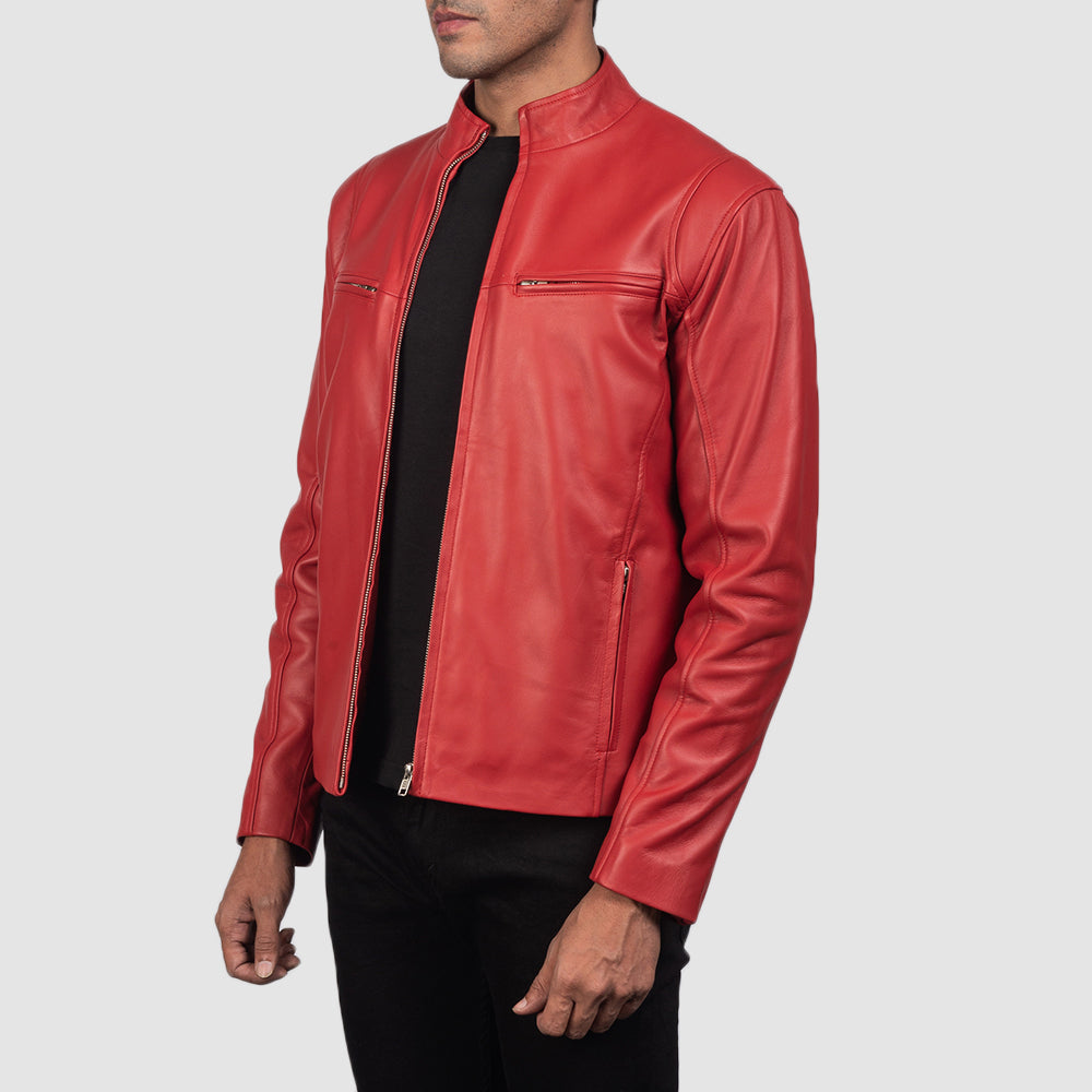 Ionic Bikerjakke i Skinn for Herre – alternate product view 2
