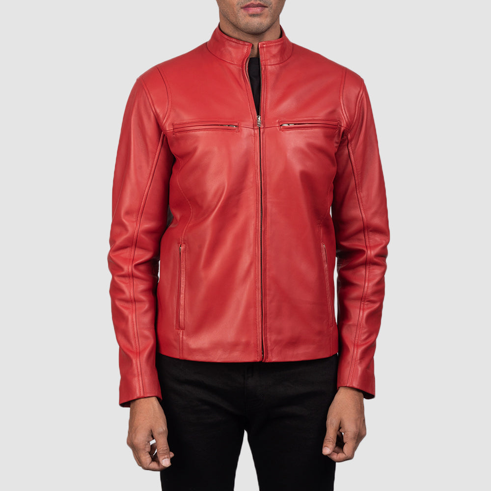 Ionic Bikerjakke i Skinn for Herre – alternate product view 3