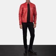 Ionic Bikerjakke i Skinn for Herre – alternate product view 4