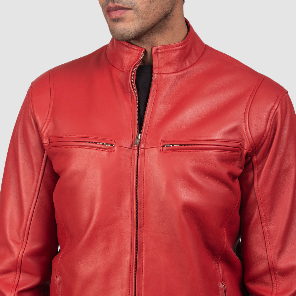 Ionic Bikerjakke i Skinn for Herre – alternate product view 5