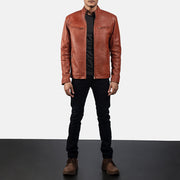 Ionic Bikerjakke i Skinn for Herre – alternate product view 3