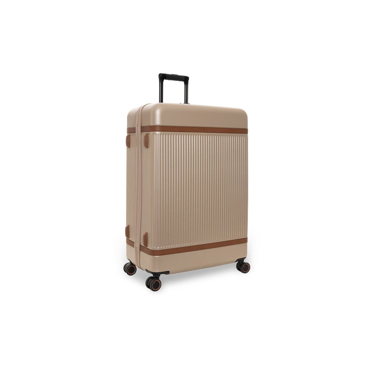 Large Suitcase Zuna for Kvinner in Classic 100% Full-Grain Leather - Front Profile View &amp; Tailored Silhouette | Buy Online