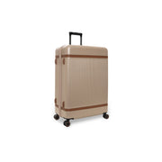 Large Suitcase Zuna for Kvinner in Classic 100% Full-Grain Leather - Front Profile View &amp; Tailored Silhouette | Buy Online