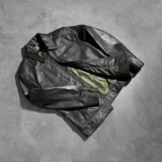 Lavendard Bikerjakke i Skinn for Herre – alternate product view 8