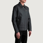 Lavendard Bikerjakke i Skinn for Herre – alternate product view 2
