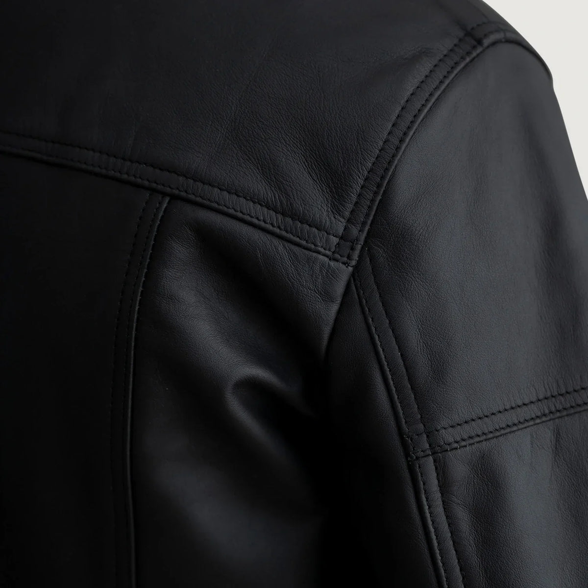 Lavendard Bikerjakke i Skinn for Herre – alternate product view 5