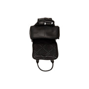 
Solid Antique Brass Hardware & Heavy-Duty Dual Zipper Detail on Bellary Full-Grain Leather Backpack