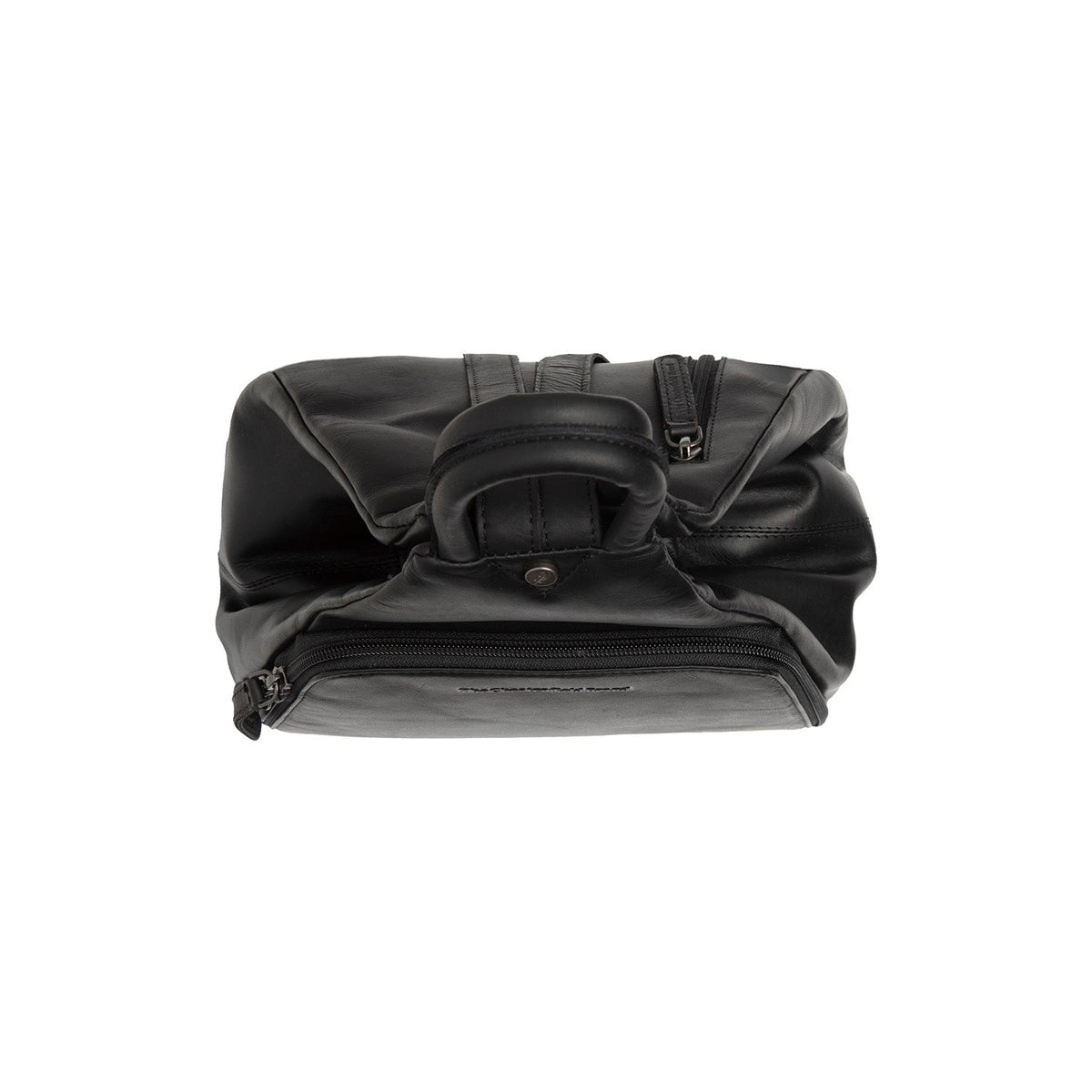 Howard Full-Grain Leather Backpack for Kvinner - Structured Side Profile Showing Gusset Depth &amp; Expansion Capacity