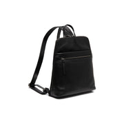 Linford Full-Grain Leather Backpack for Kvinner in Classic 100% Full-Grain Leather - Full Exterior Front Profile View | Buy Online
