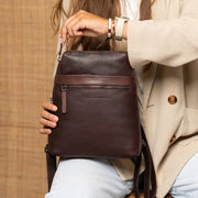 Linford Full-Grain Leather Backpack for Kvinner – alternate product view 3