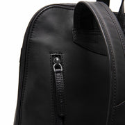
Tigris Full-Grain Leather Backpack - Structured Side Profile Showing Gusset Depth & Expansion Capacity