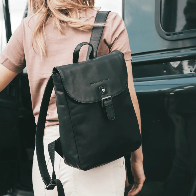 Vermont Full-Grain Leather Backpack for Kvinner