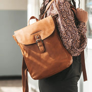 Vermont Full-Grain Leather Backpack for Kvinner – alternate product view 3
