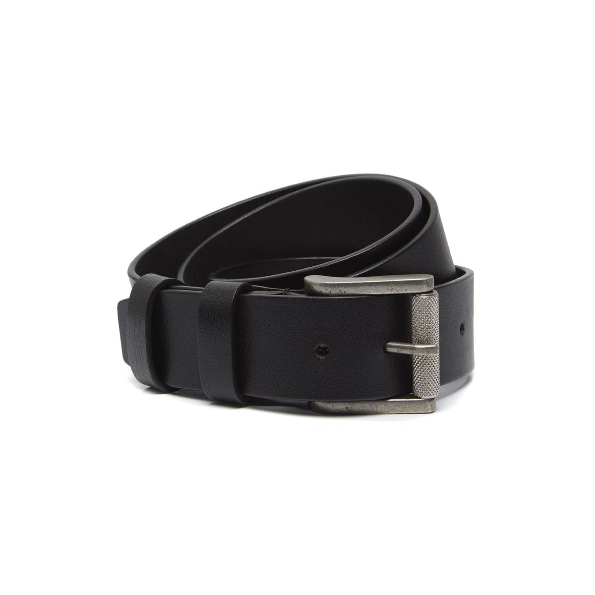 Aayden Full-Grain Leather Belt for Herre in Classic 100% Full-Grain Leather - Full Exterior Front Profile View | Buy Online