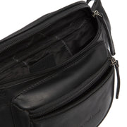 
Solid Antique Brass Hardware & Heavy-Duty Dual Zipper Detail on Jack Full-Grain Leather Belt Bag