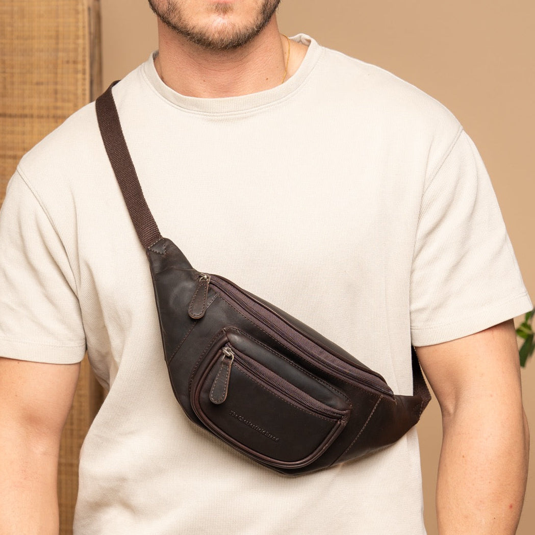 Vernio Full-Grain Leather Belt Bag for Kvinner – alternate product view 2