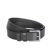 Brandon Full-Grain Skinnbelte for Herre in Classic 100% Full-Grain Leather - Full Exterior Front Profile View | Buy Online