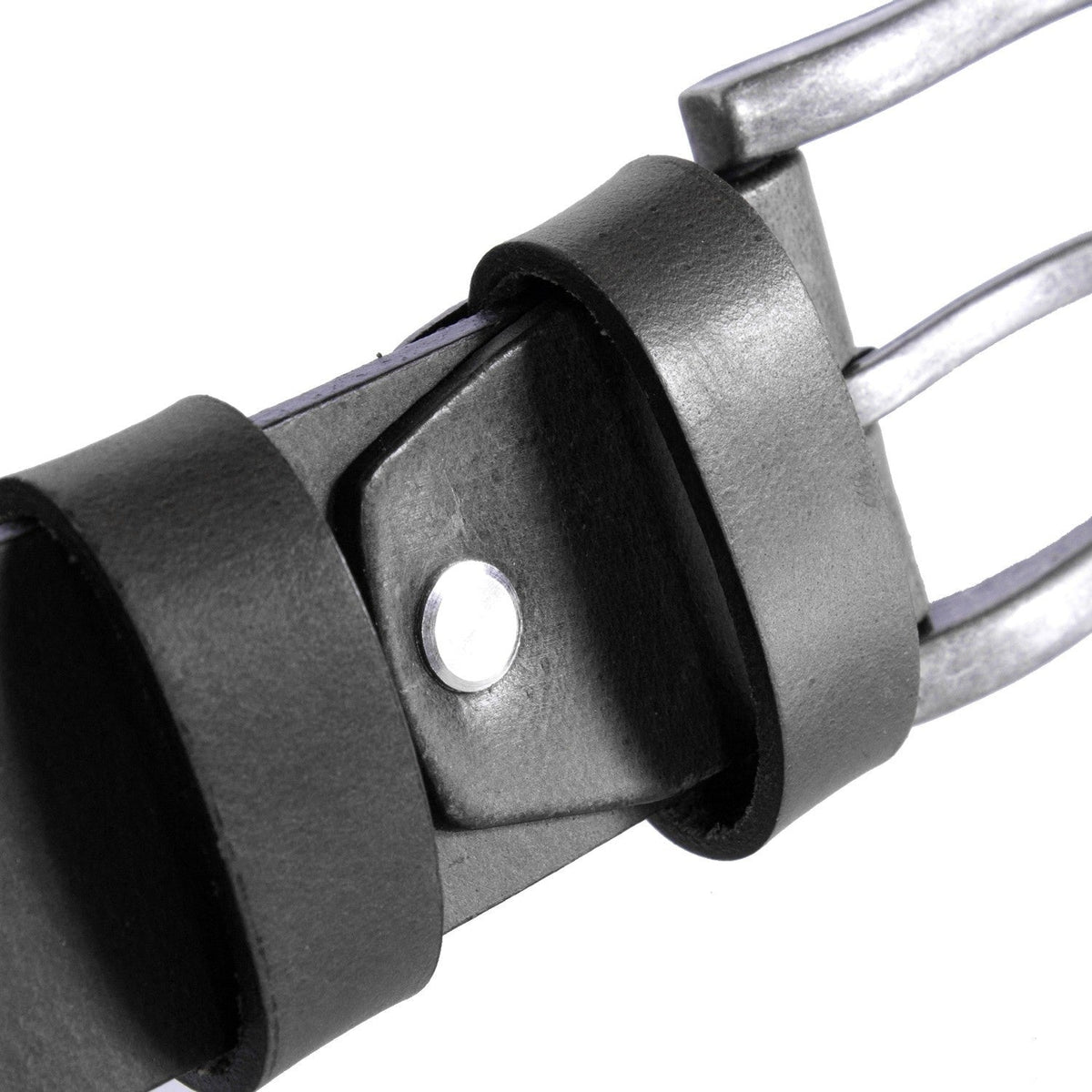 Brandon Full-Grain Skinnbelte for Herre - Structured Side Profile Showing Gusset Depth &amp; Expansion Capacity