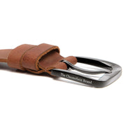 Copper Full-Grain Leather Belt for Herre – alternate product view 3