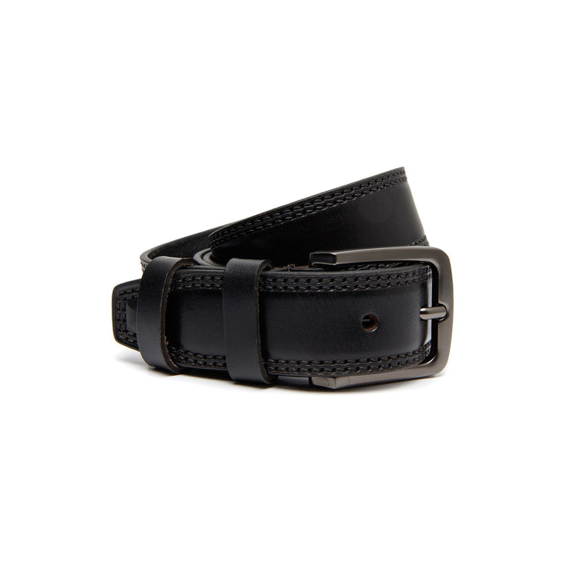 Manovo Full-Grain Leather Belt for Herre