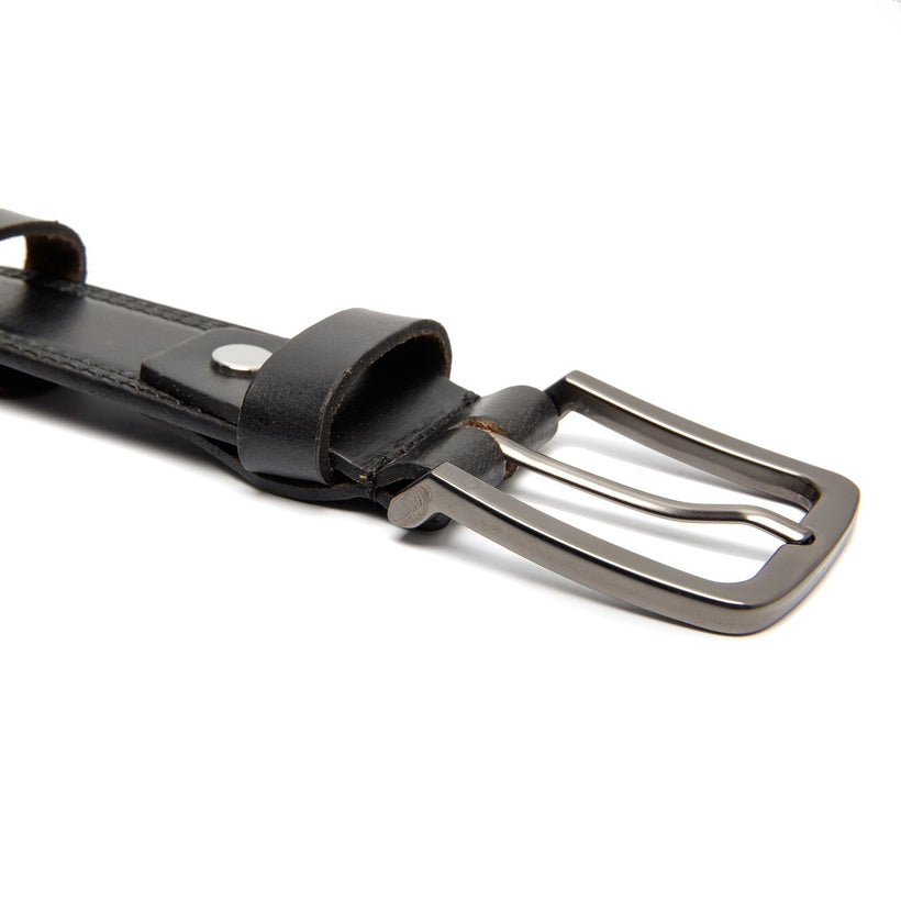 Manovo Full-Grain Leather Belt for Herre