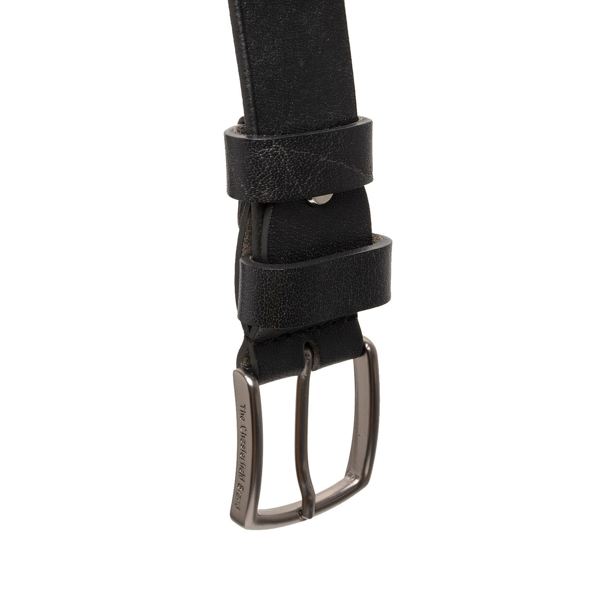 Morrison Full-Grain Leather Belt for Herre - Structured Side Profile Showing Gusset Depth &amp; Expansion Capacity