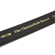 Lys brunaro Full-Grain Leather Belt for Herre - Structured Side Profile Showing Gusset Depth &amp; Expansion Capacity
