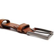 Lys brunaro Full-Grain Leather Belt for Herre – alternate product view 2