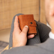 Barrea Full-Grain Leather Card Holder for Kvinner – alternate product view 2