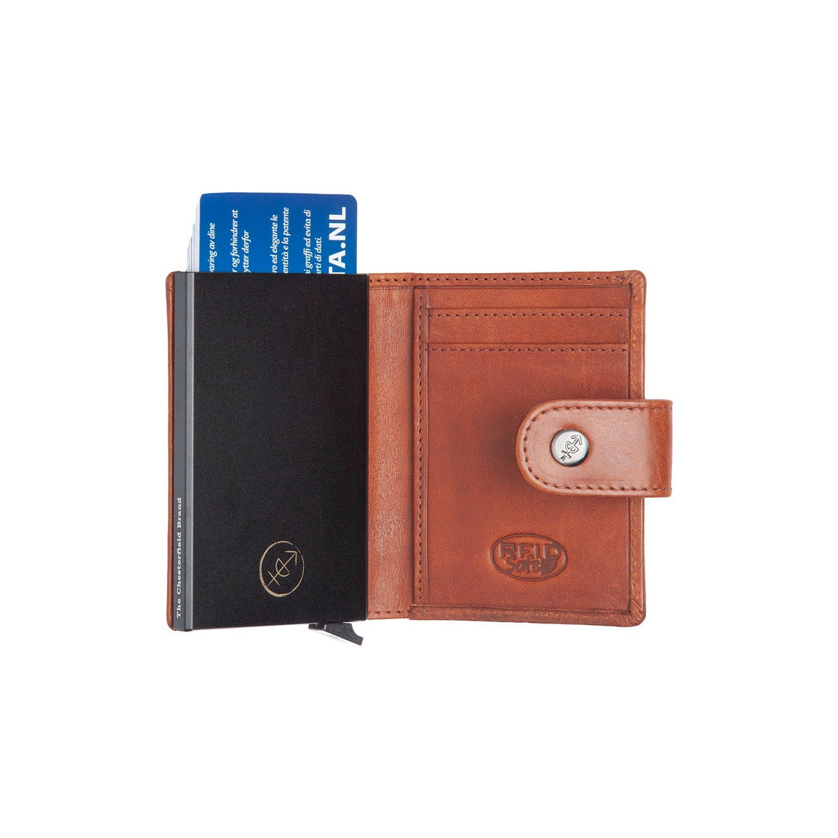Barrea Full-Grain Leather Card Holder for Kvinner – alternate product view 3