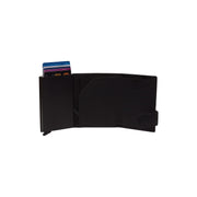 
Frankfurt Full-Grain Leather Card Holder - Structured Side Profile Showing Gusset Depth & Expansion Capacity