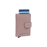 Kaunas Full-Grain Leather Card Holder for Kvinner in Classic 100% Full-Grain Leather - Full Exterior Front Profile View | Buy Online